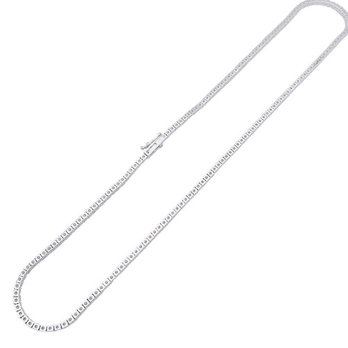 Collier Collier rivière en or blanc, diamants. 58 Facettes 33148