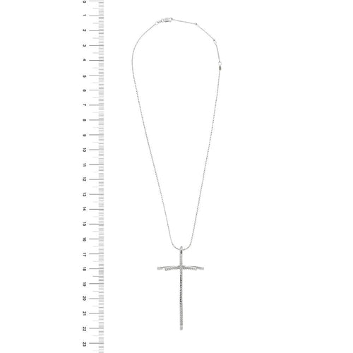 Collier Collier pendentif croix et diamants 58 Facettes 26524
