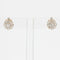 Boucles d'oreilles Boucles d'oreilles anciennes marguerites de diamants 58 Facettes 22-025