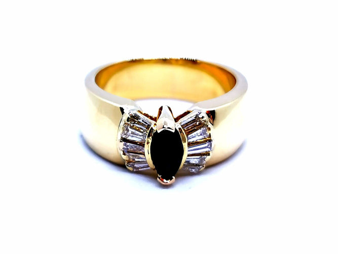 Bague 56 Bague Or jaune Saphir 58 Facettes 990432CN
