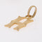 Pendentif Breloque or jaune lettre H 58 Facettes CVP97