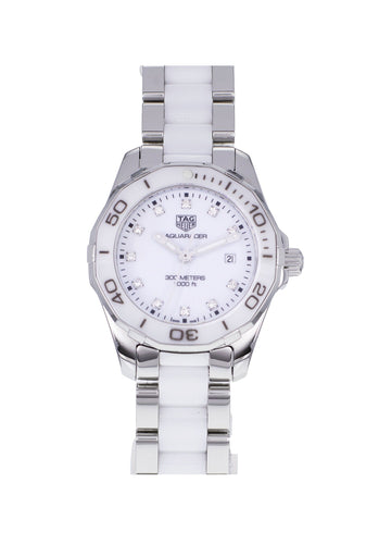 Montre Montre TAG HEUER Aquaracer Lady 30 mm Quartz WAY141D 58 Facettes 64478-60961