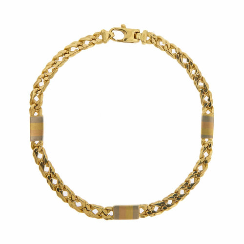 Bracelet Bracelet homme plaques 3 ors 58 Facettes 26762