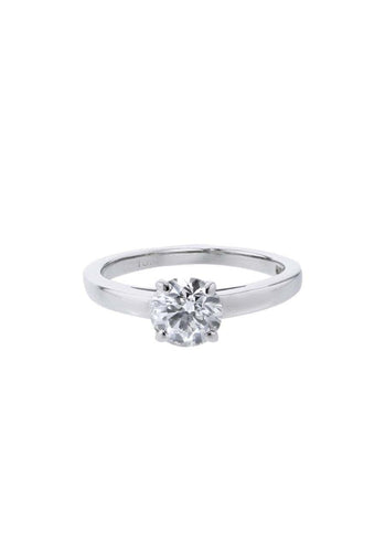 Bague 49 Bague BULGARI Solitaire en Platine 950/1000 58 Facettes 61603-57374