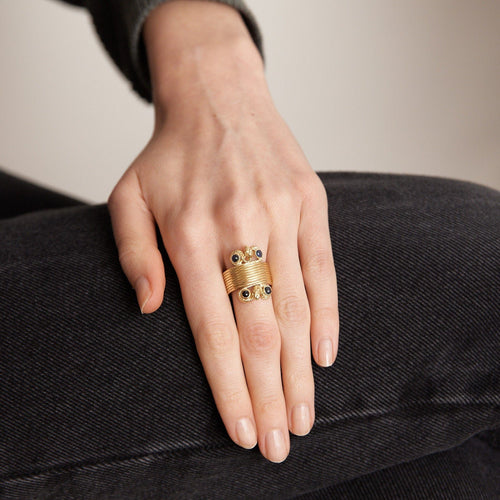 Bague 53 Bague Serpents Saphirs 58 Facettes LOWO03