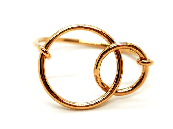 Bague 56 Ginette NY Bague Tiny circle Or rose 58 Facettes 1965011CN