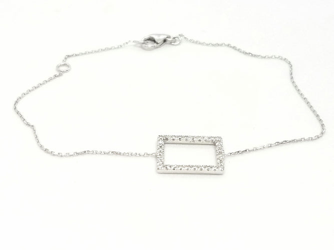Bracelet Bracelet Graphique Or blanc Diamant 58 Facettes 579217RV