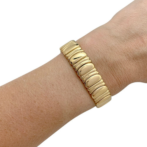 Bracelet Bracelet Cartier, "Casque d'Or", en or jaune. 58 Facettes 31928