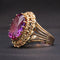 Bague Bague Topaze violette sertie Or jaune 58 Facettes