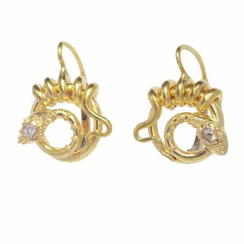 Boucles d'oreilles Boucles d'oreilles serpent, diamants 58 Facettes 23009-0036