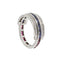 Bague 55 Bague Art Déco avec saphirs, rubis et diamants 58 Facettes 28944