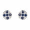 Boucles d'oreilles Boucles d'oreilles saphirs et diamants or blanc 58 Facettes 21-848