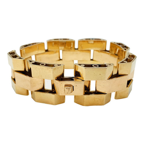 Bracelet Bracelet Tank or rose et or jaune. 58 Facettes 31160