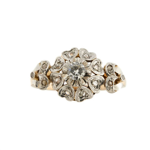 Bague 60 Bague fleur diamants 58 Facettes 32274