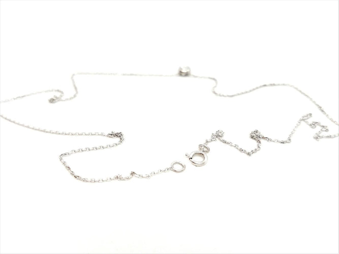 Collier Collier Or blanc Diamant 58 Facettes 579081RV