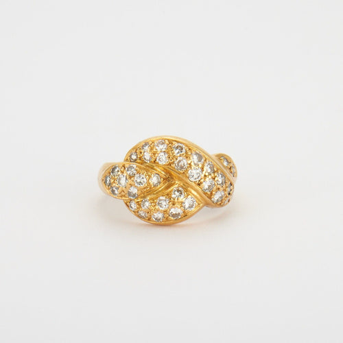 Bague 58 Bague or jaune, diamants 58 Facettes HS21071