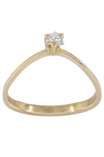 Bague 50 SOLITAIRE MODERNE DIAMANT 58 Facettes 066701