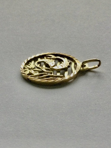 Pendentif Médaille Poisson Art Nouveau 58 Facettes