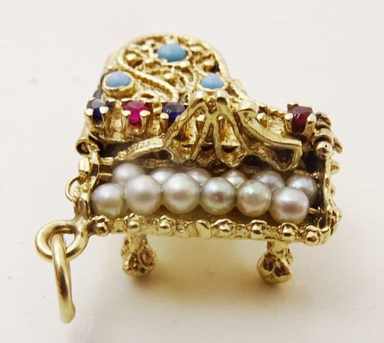 Pendentif Pendentif piano, en or jaune 58 Facettes