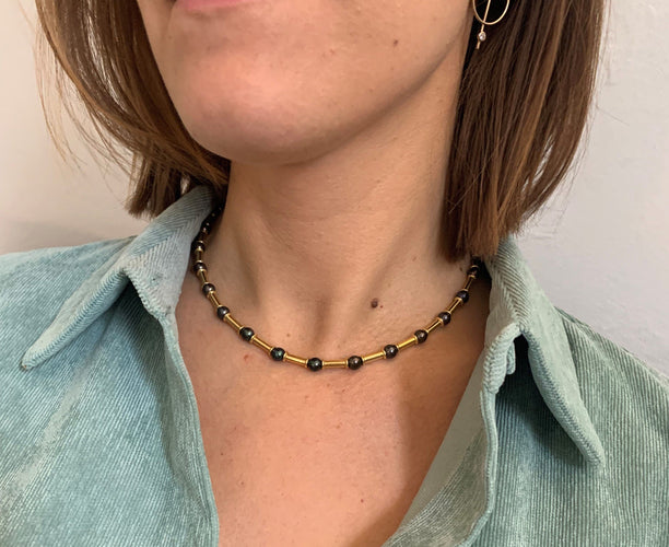 Collier Collier or et perles 58 Facettes 20400000293