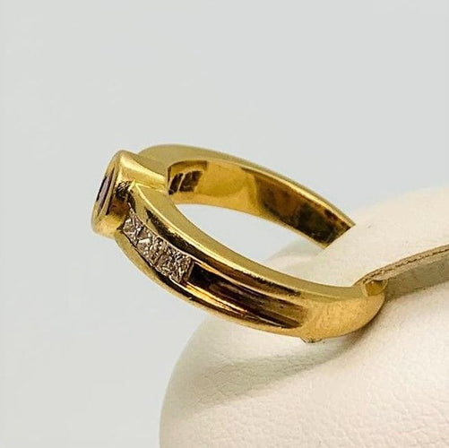 Bague 52 Bague Or Jaune  Rubis et Diamant 58 Facettes 20400000426