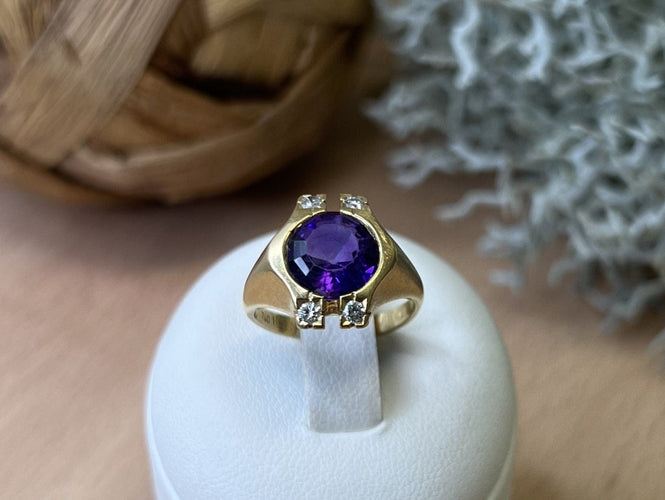 Bague Bague Améthyste et Diamants 58 Facettes 20400000418