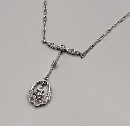 Collier Collier Belle Epoque or, platine et diamants 58 Facettes