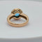 Bague 52 Bague vintage Topaze bleu suisse 58 Facettes