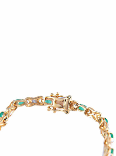 Bracelet Bracelet Ligne Emeraudes 58 Facettes