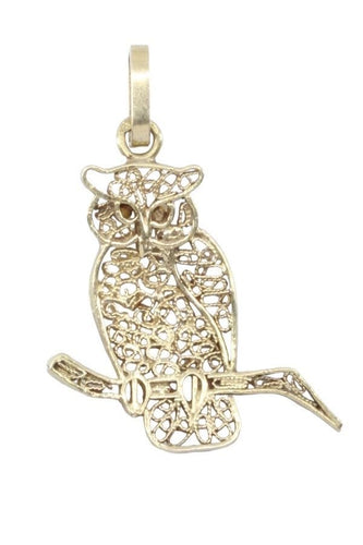 Pendentif PENDENTIF ANCIEN CHOUETTE FILIGRANE 58 Facettes 069271