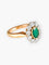 Bague Bague Marguerite Emeraude et diamants 58 Facettes HS21115