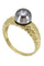 Bague 56.5 BAGUE MODERNE PERLE DE TAHITI 58 Facettes 050481