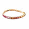 Bracelet Bracelet rainbow or jaune saphirs et diamants 58 Facettes