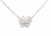 Collier Collier Papillon Or blanc Diamant 58 Facettes 06136CD