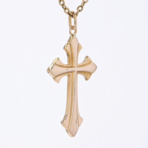 Pendentif Pendentif croix en or jaune 58 Facettes 21-310B