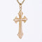 Pendentif Pendentif croix en or jaune 58 Facettes 21-310B