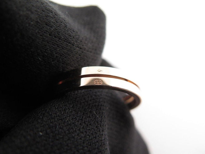 Bague 53 bague DINH VAN seventies pm or rose 18k et diamants 58 Facettes 254976