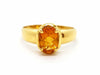 Bague 56 Bague Or jaune Citrine 58 Facettes 06340CD