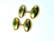 Boutons de manchette Boutons de manchette émeraudes cabochon 58 Facettes