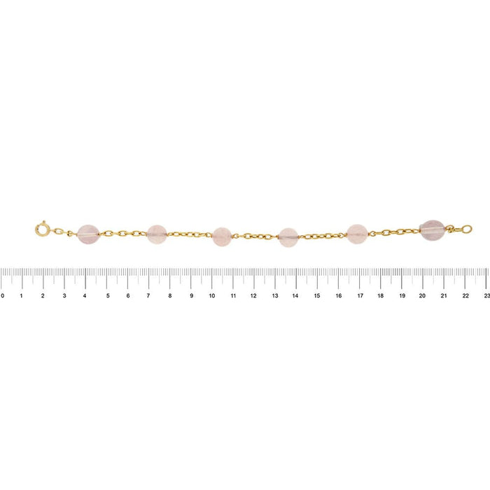 Bracelet Bracelet avec quartz rose 58 Facettes 28141B