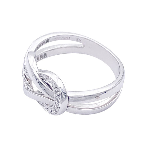 Bague 53 Bague Fred, "Chance Infinie", or blanc, diamants. 58 Facettes 32976