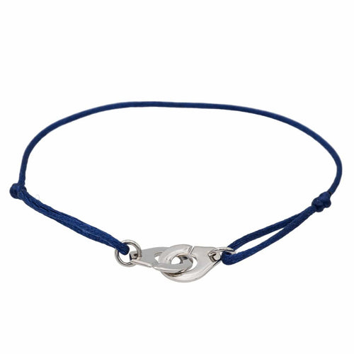 Bracelet Dinh Van Bracelet Cordon Menottes Or blanc 58 Facettes 2865694RV