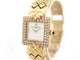 Montre vintage montre baume & mercier carre mv035065 or jaune 18k diamants quartz 58 Facettes 254179