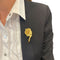 Broche Broche fleur or jaune et diamants. 58 Facettes 31887