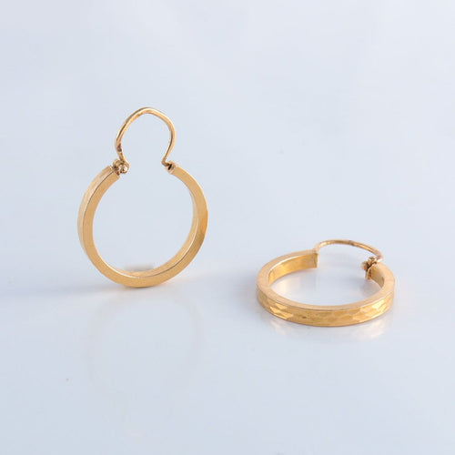 Boucles d'oreilles Créoles or jaune 58 Facettes JE53