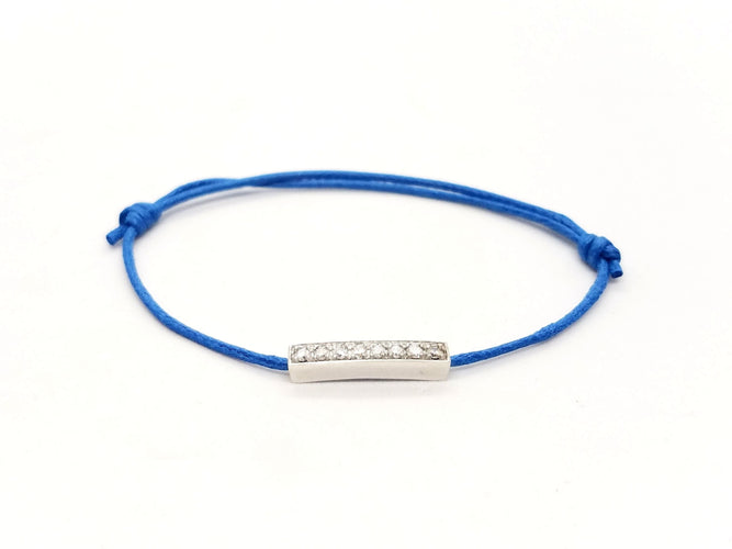 Bracelet Bracelet Cordon Or blanc Diamant 58 Facettes 578873RV