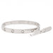 Bracelet Cartier Bracelet Jonc Love Or blanc Diamant 58 Facettes 2470646CN