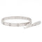 Bracelet Cartier Bracelet Jonc Love Or blanc Diamant 58 Facettes 2470646CN