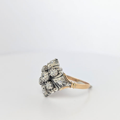 Bague Bague 2 ors et 9 diamants 58 Facettes 24983