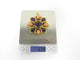 Broche broche pendentif VAN CLEEF & ARPELS delphes 1975 or cabochons corail & amethyste 58 Facettes 257359